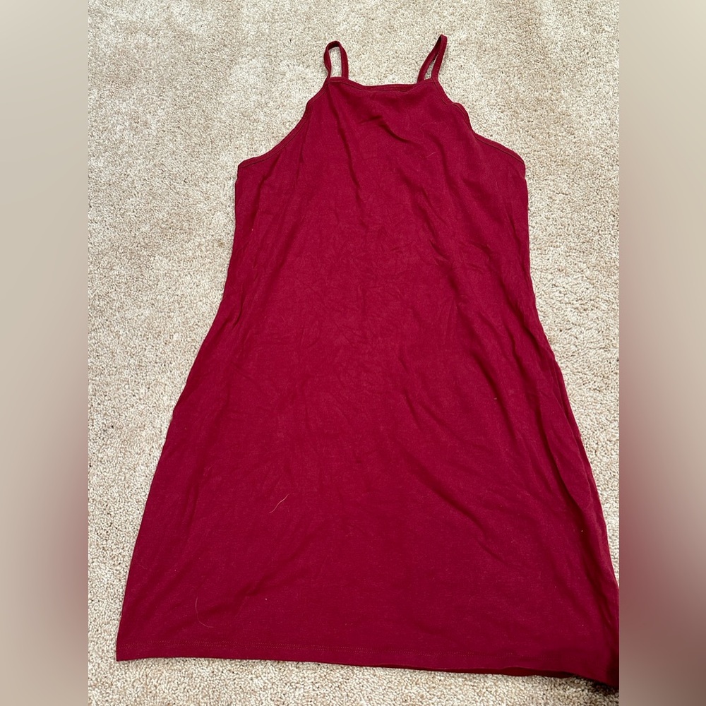 H&M Red Halter Dress, size Large